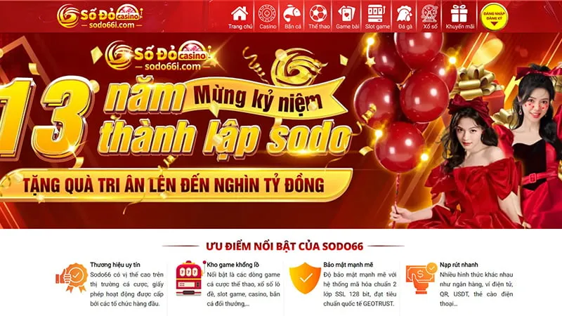 Bước 1 - Truy cập link vào nhà cái Sodo66 chính thức