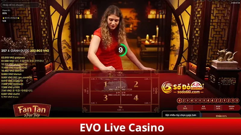 Chơi fantan tại EVO Live Casino