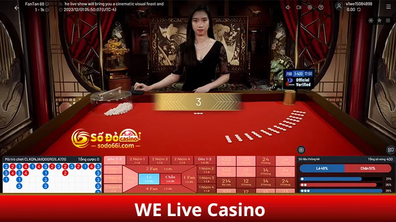 Chơi fantan tại WE Live Casino